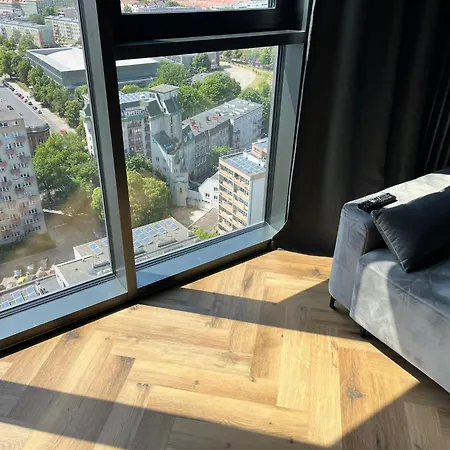 Apartment Hanza Tower 21 Floor Black Stettin