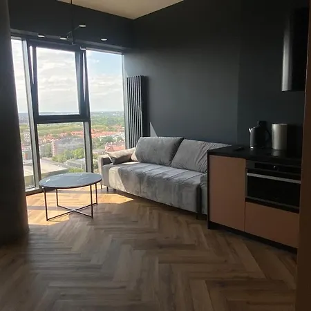 Hanza Tower 21 Floor Black شقة شتشيتسين