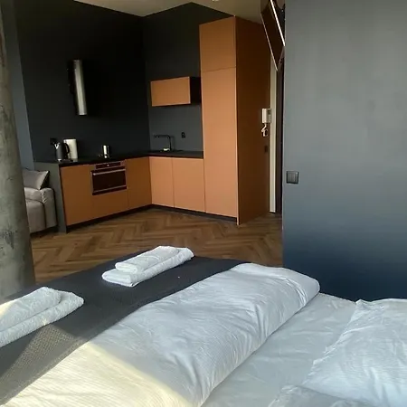 Apartament Hanza Tower 21 Floor Black *