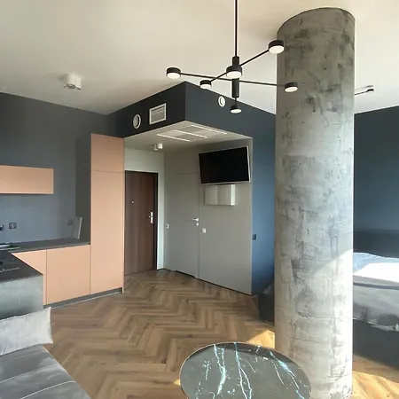 Apartament Hanza Tower 21 Floor Black *