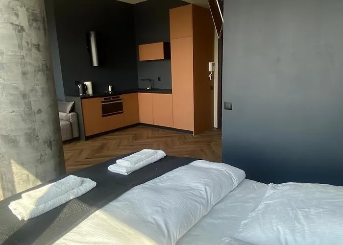 Apartament Hanza Tower 21 Floor Black *